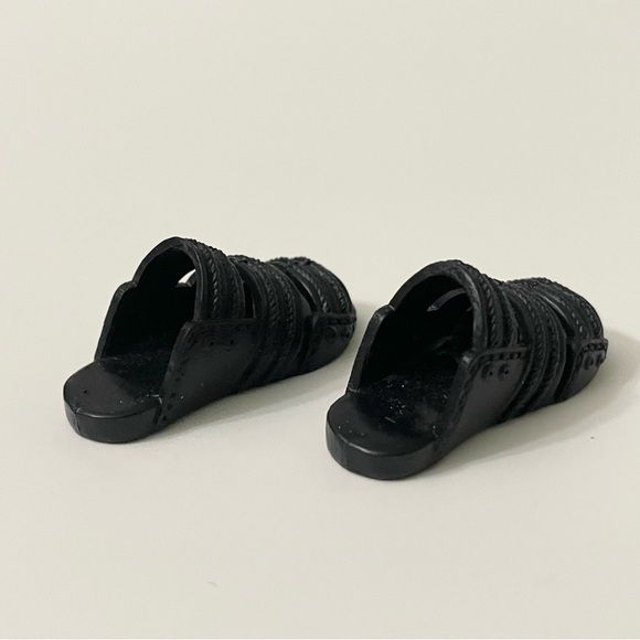 Ken Doll Black Slide Sandals Doll Accessory - Picture 5 of 11